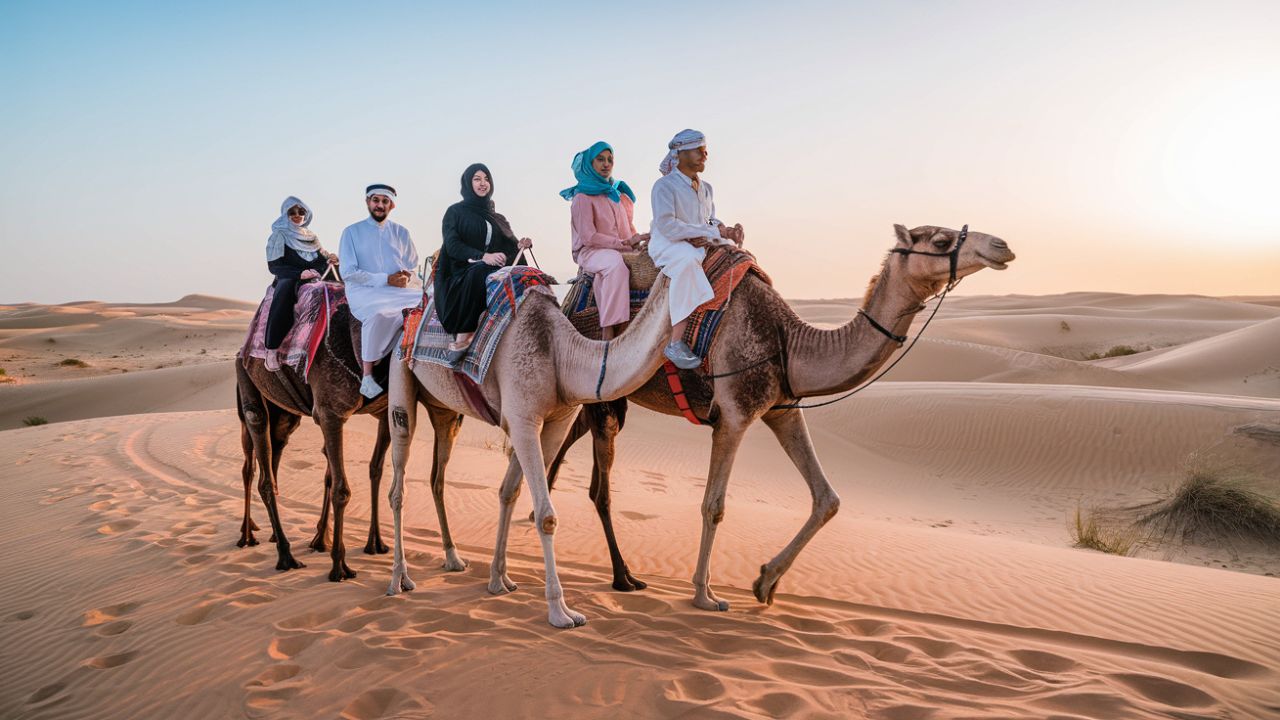 Camel Ride Dubai in Desert Safari best desert safari dubai